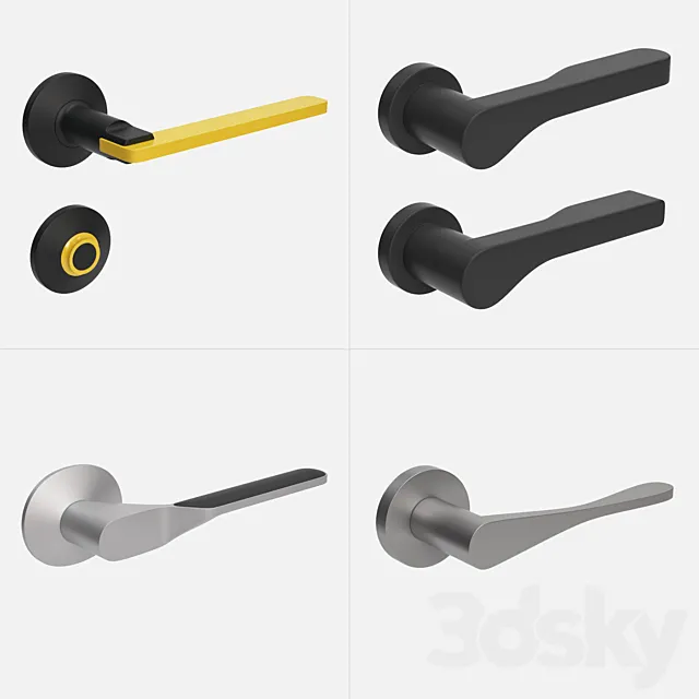 Door handles vol.2 3ds Max