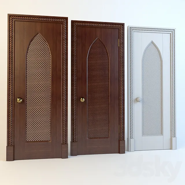 Door in Oriental style 3DS Max Model