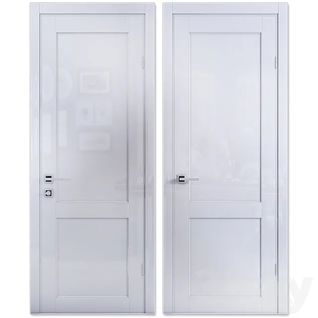 Door Mezzo Porte Elegant 58.68 WHITE Oolong 3DS Max Model