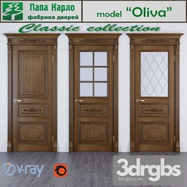 Door Oliva Series Classic 3dsmax Download