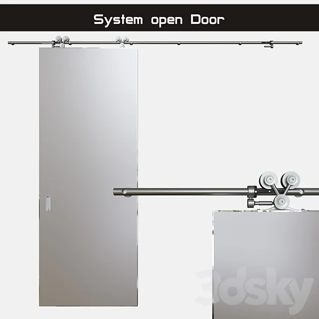 Door opening system “Exterus” (sliding system) 3DSMax File