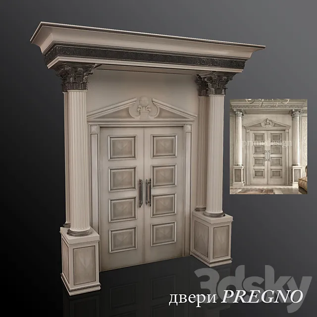 Door portal PREGNO 3ds Max