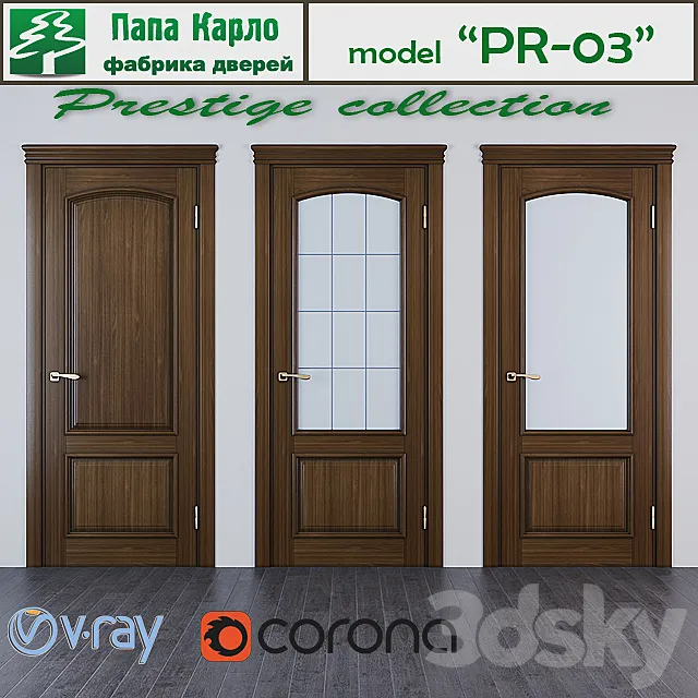 Door PR-03 (series Prestige) 3DS Max Model