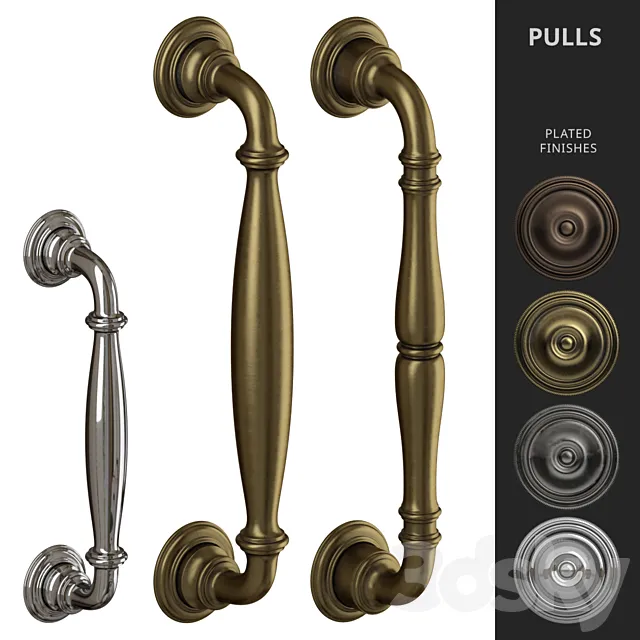 Door Pull Handles Nanz N ° 6649. 6703. 8649 3DSMax File