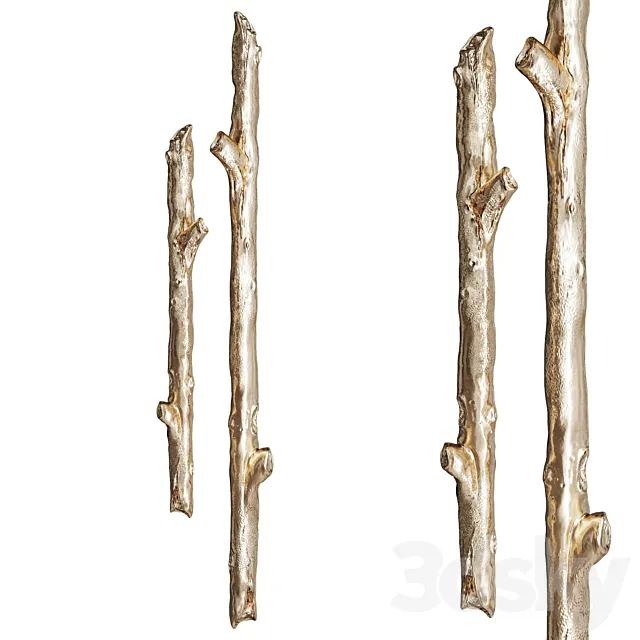 Door Pull  in branch shape 3ds Max