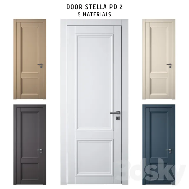 Door STELLA PD2 3DS Max Model