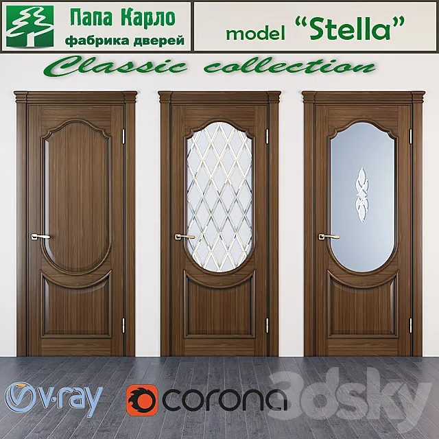 Door Stella (Series Classic) 3ds Max