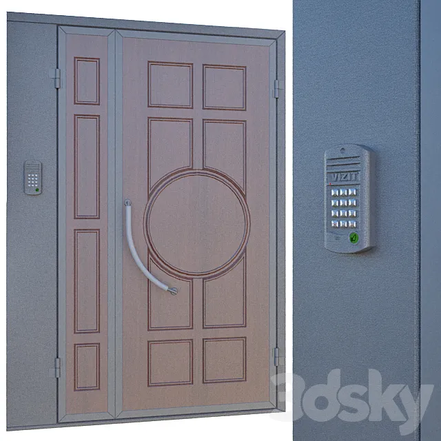 Door with intercom 3ds Max