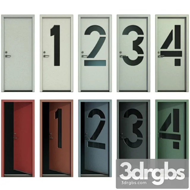 Door with numbers (part i) 3dsmax Download