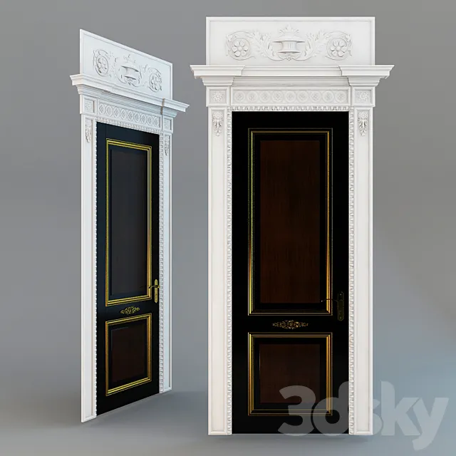 Door with plaster portal 3DS Max Model