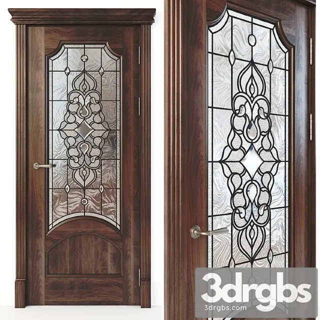 Door with stained glass 04 3dsmax Download