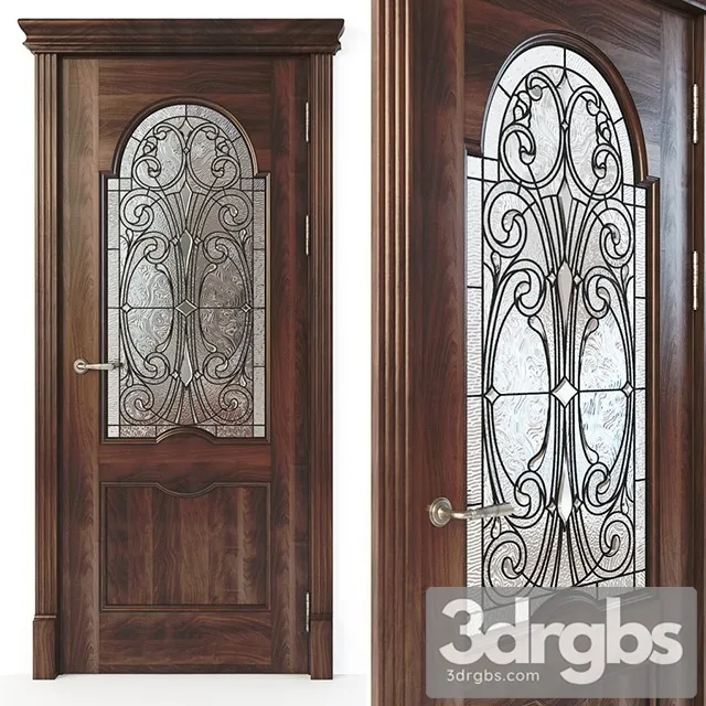 Door With Stained Glass 2 3dsmax Download