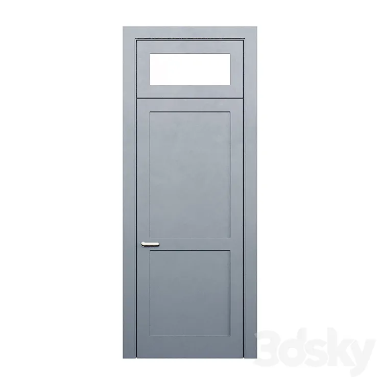 Door with transom 3DS Max