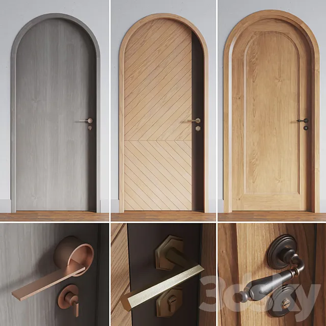 Doors 3 (3 models) 3DS Max Model