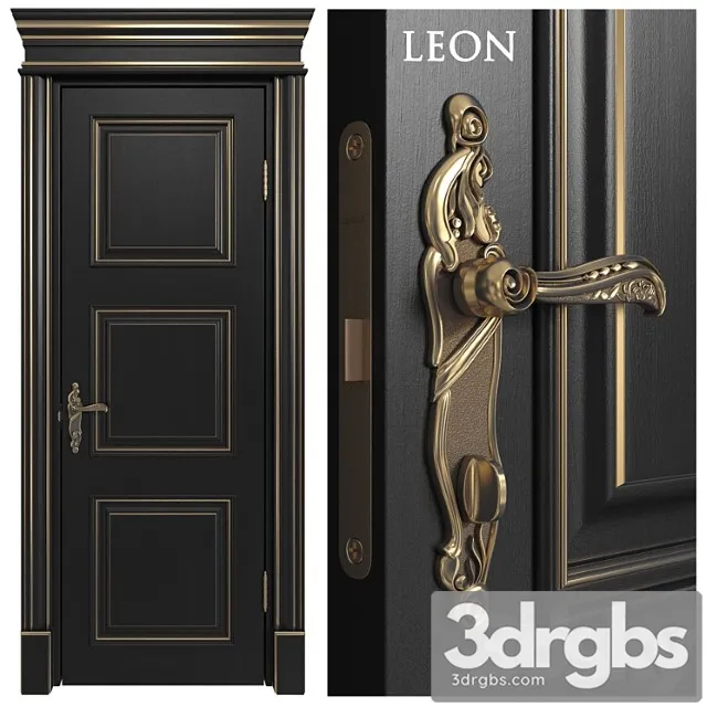 Doors academy line leon 4 doors part  3dsmax Download