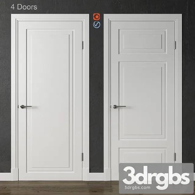 Doors academy newyork 4 doors 3dsmax Download