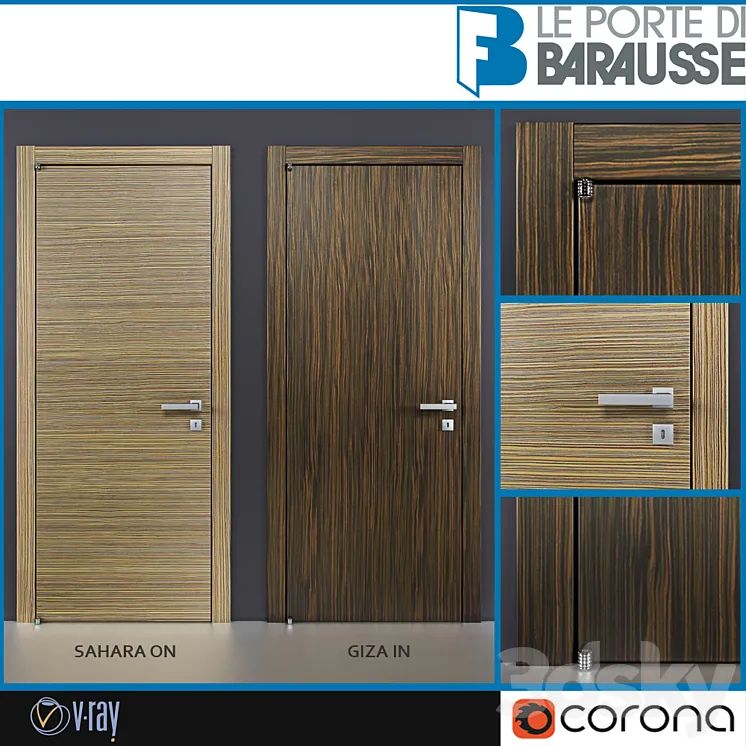 Doors Barausse 3DS Max