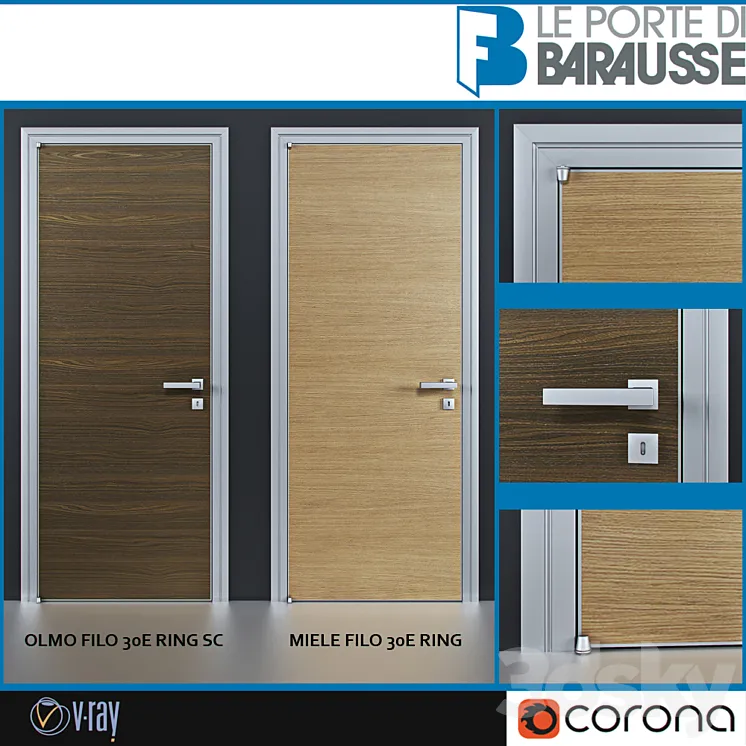Doors Barausse 3DS Max