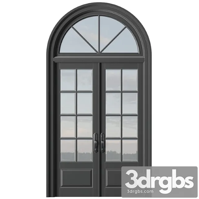 Doors Exterior Door Half Round Window 3dsmax Download