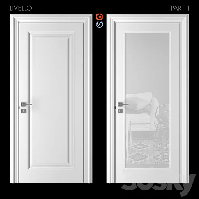 Doors of Academy LIVELLO part 1 3DS Max Model