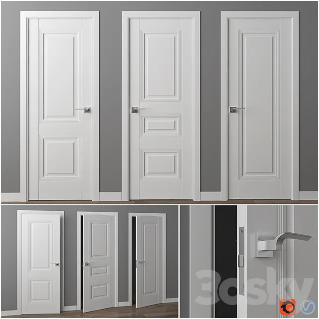 Doors Profil Doors U-series. part 2 3DSMax File