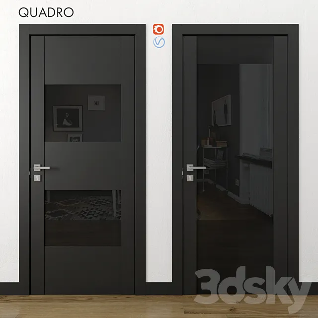 Doors Quadro Volkhovets part 2 3DSMax File