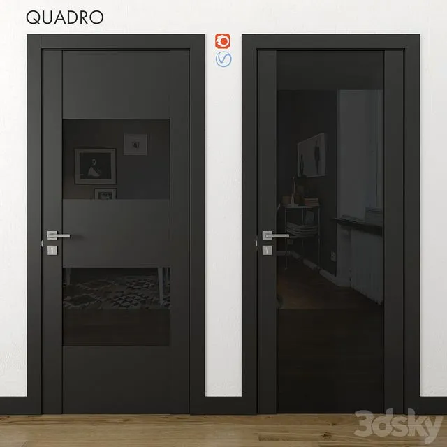 Doors Quadro Volkhovets part 2 3dsMax Model