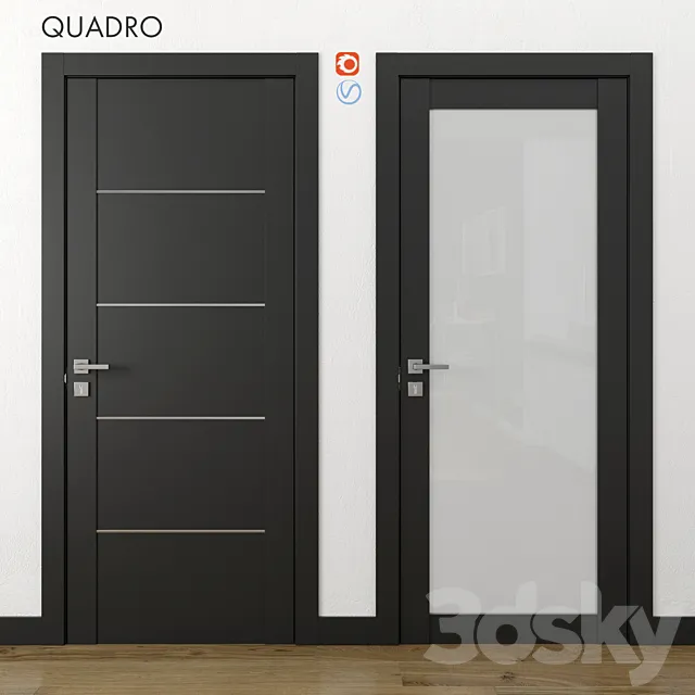 Doors Quadro Volkhovets part 3 3DSMax File