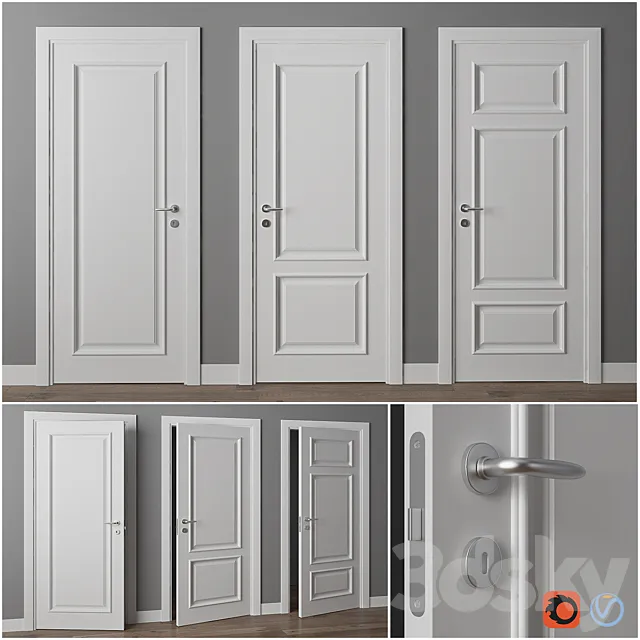 Doors Union porte Liberty 3ds Max