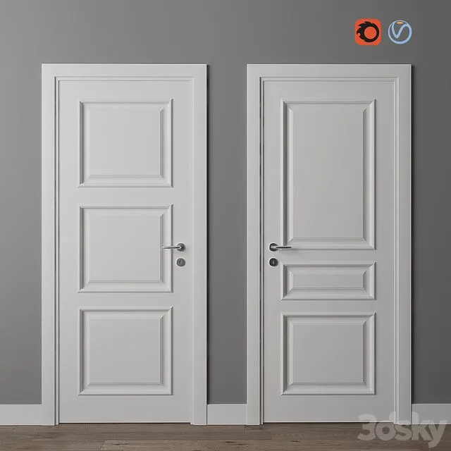 Doors Union porte Liberty part 2 (126p and 127p models) 3dsMax Model