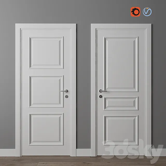 Doors Union porte Liberty part 2 3DS Max Model