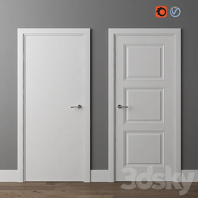 Doors Union Riviera p (flat) and 126p 3DS Max Model