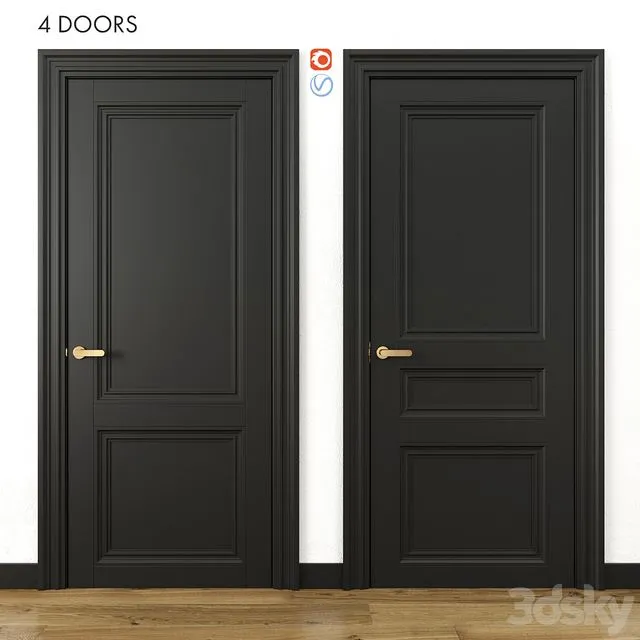 Doors Volhovets Centro part 2 3dsMax Model