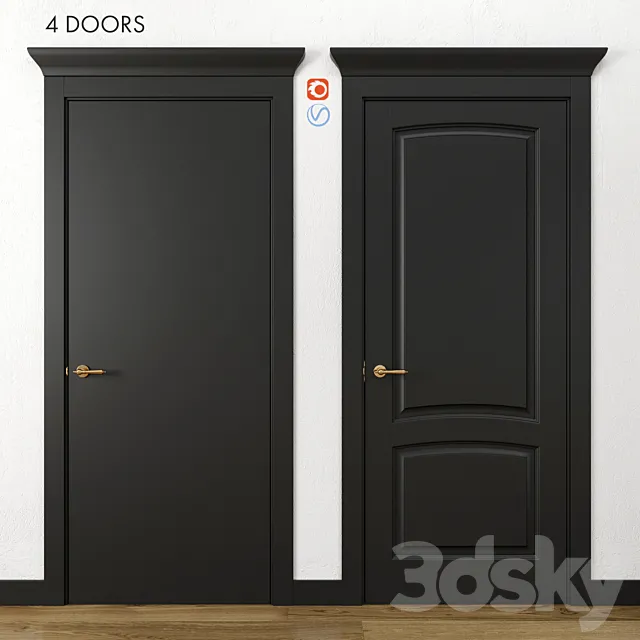 Doors Volkhovets Galant part 3 3DS Max Model