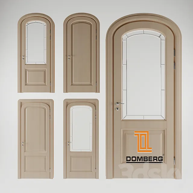 Doors with arched elements Domberg 3DS Max Model