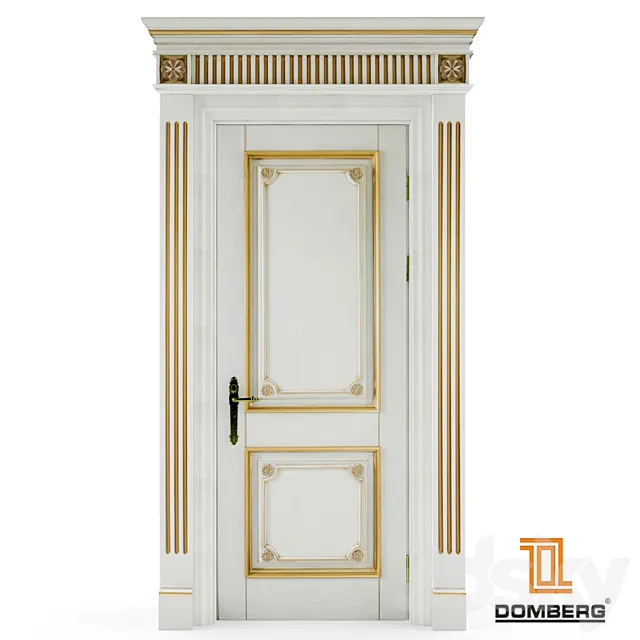 Doors with pilasters Domberg 3DS Max Model