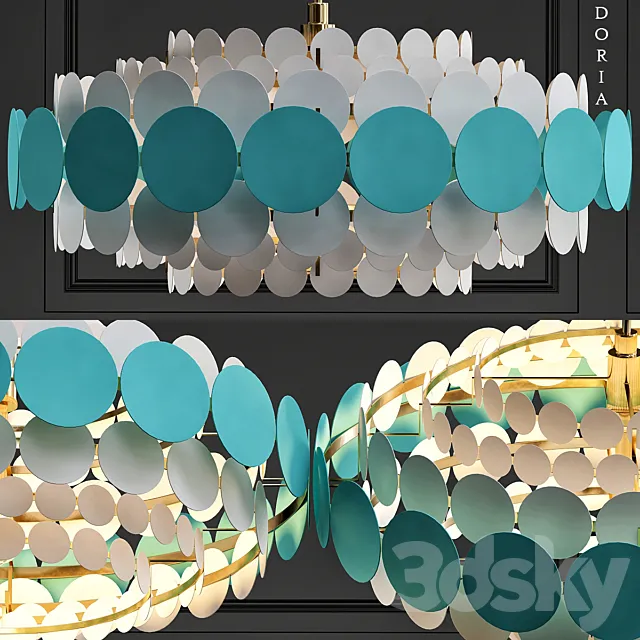 Doria leuchten hanging lamp 3ds Max