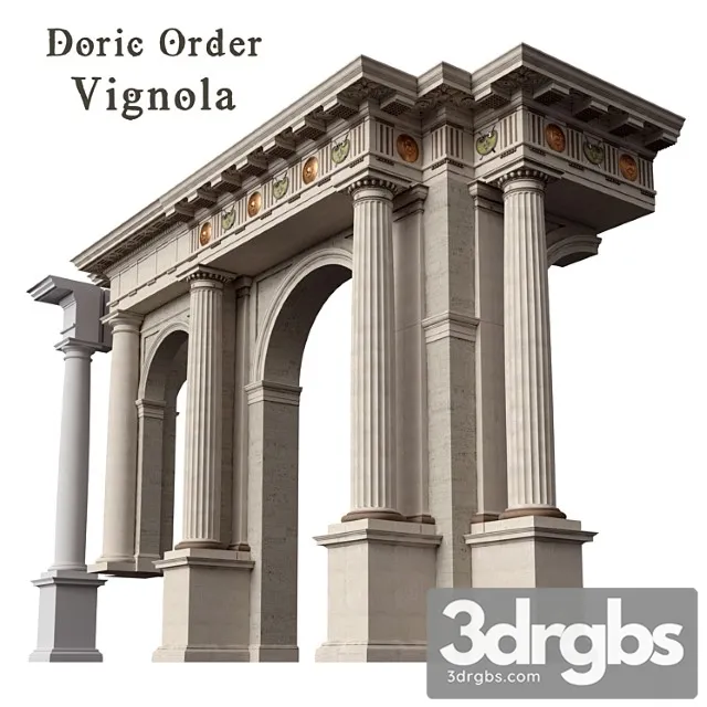 Doric Order Vignola Column 3dsmax Download