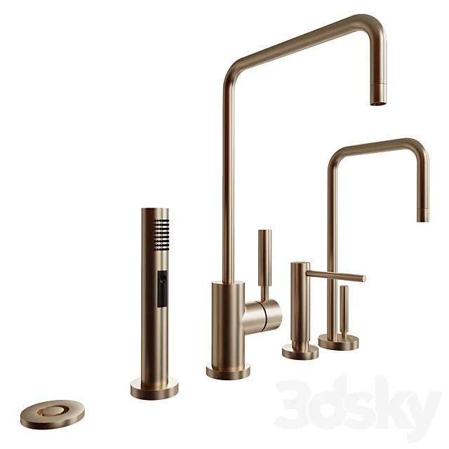 Dornbracht Kitchen Faucet Set 01 3DS Max Model