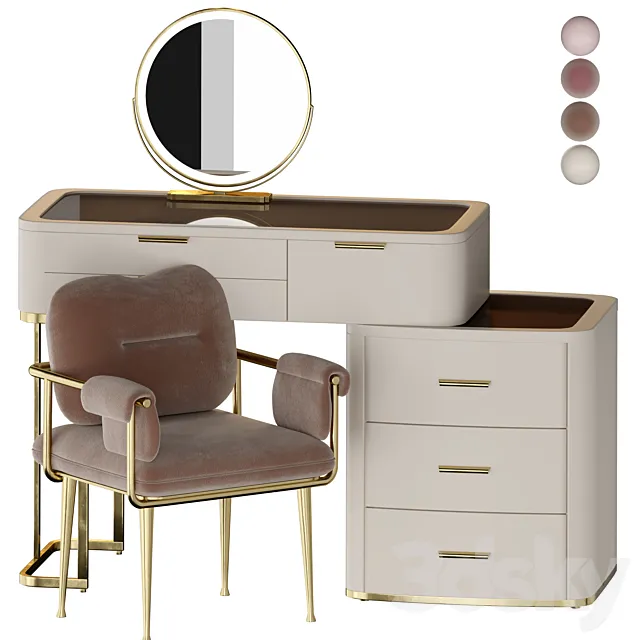 DOROTHY Modern Vanity Set 3ds Max