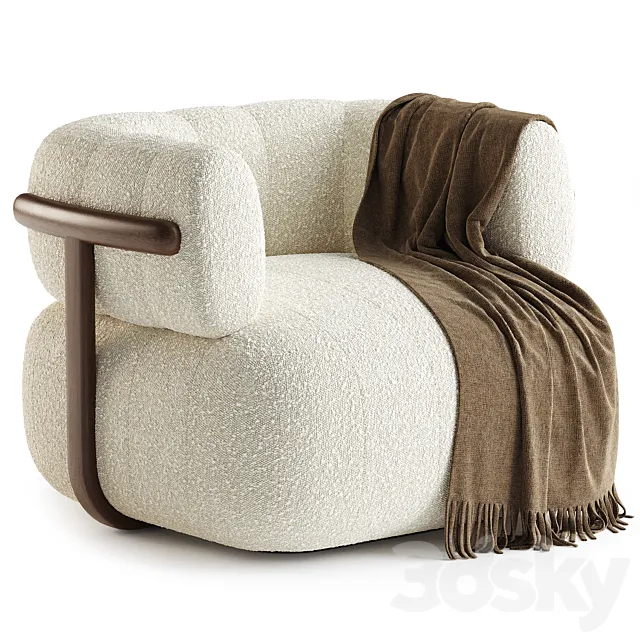 Doss Swivel Chair Altro Snow 3ds Max