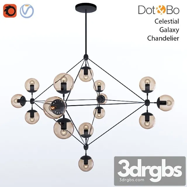 Dot Bo Celestial Galaxy Chandelier 2 3dsmax Download