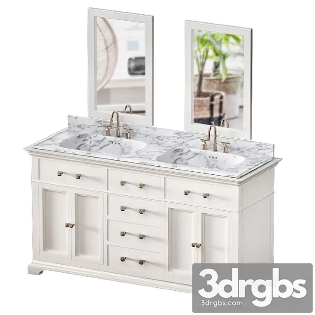 Double Bathroom Vanity Set See More by Azzuri 3dsmax Download