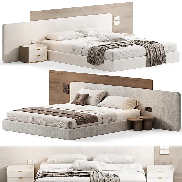 Double bed 03 3ds Max