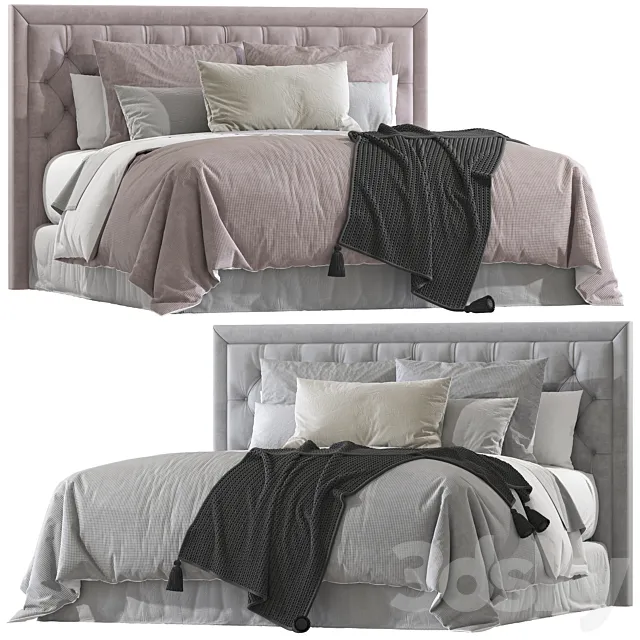 Double bed 115 3ds Max