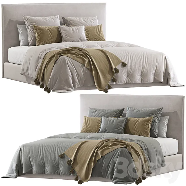 Double bed 116. 3ds Max
