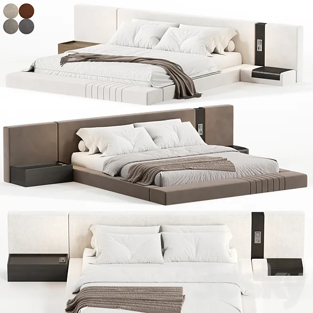 Double bed 13 3dsMax Model