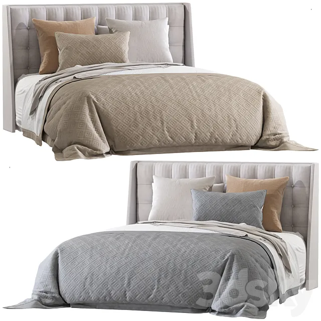 Double bed 138 3ds Max