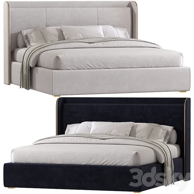 Double bed 146 3DS Max Model
