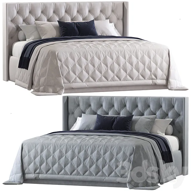 Double bed 148 3ds Max